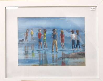 Children Paddling by Claire Palmer