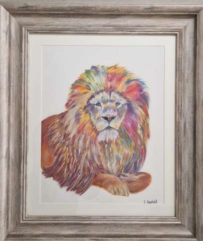 Funky Lion by Tina Horsefield