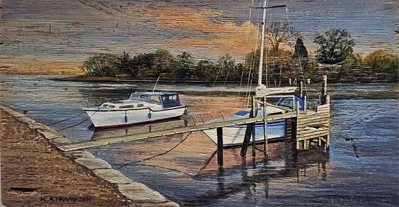 Last Light at Eling by Karen Frampton
