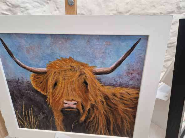 Highland Cow Painting