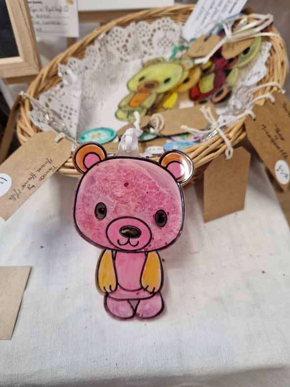 Painted crafts by Muriel Hiscott Mills