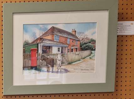 Donkeys by the Old Post Office by Karen Frampton - 2025 Silver Cup Winner