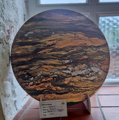 Saturn by Thea Acrylic Art
