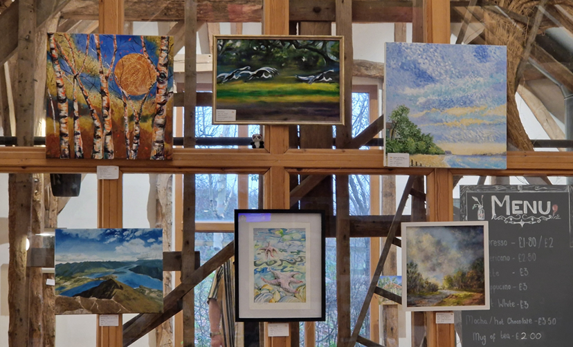 6 Paintings in the Jan-Feb 2026 Exhibition at Hanger Farm