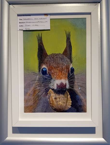 Squirrel with Walnut by Jean Kirby